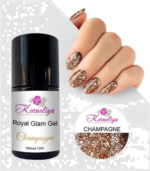 Grote foto korneliya royal glam gel champagne 12 ml beauty en gezondheid make up sets