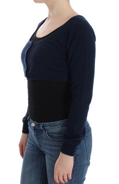 Grote foto ermanno scervino blue cashmere cardigan sweater it46 l kleding dames truien en vesten