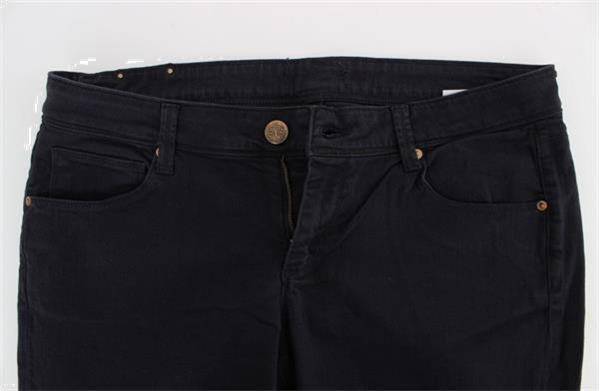 Grote foto ermanno scervino blue cotton blend casual fit pants it40 s kleding dames spijkerbroeken en jeans