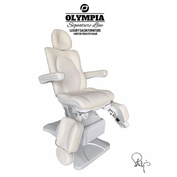 Grote foto behandelstoel olympia met gedeelde beendelen royal wit witgoed en apparatuur persoonlijke verzorgingsapparatuur
