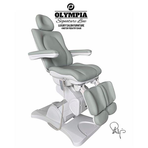 Grote foto behandelstoel olympia met gedeelde beendelen royal mint groe witgoed en apparatuur persoonlijke verzorgingsapparatuur
