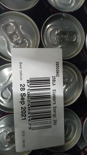 Grote foto 130 tray slammers energy 24x25cl zakelijke goederen food