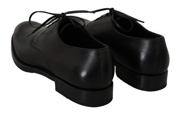 Grote foto dolce gabbana black leather derby formal dress shoes eu38. kleding heren schoenen