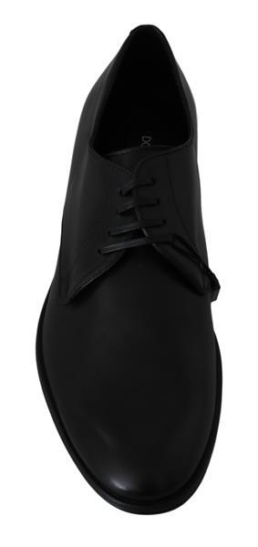 Grote foto dolce gabbana black leather derby dress formal shoes eu40. kleding heren schoenen