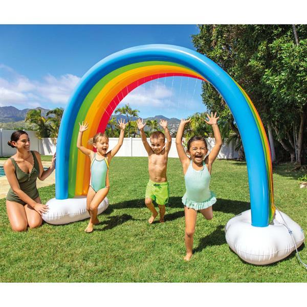 Grote foto intex regenboogsproeier 300x109x180 cm meerkleurig kinderen en baby los speelgoed