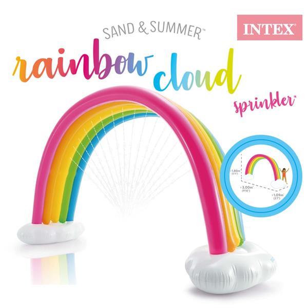 Grote foto intex regenboogsproeier 300x109x180 cm meerkleurig kinderen en baby los speelgoed