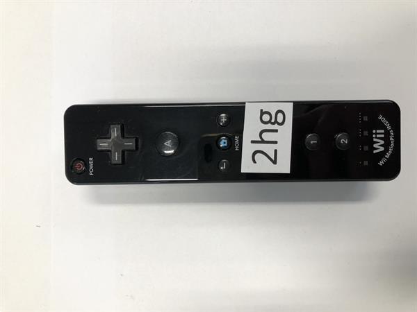 Grote foto wii remote controller zwart motionplus spelcomputers games overige merken