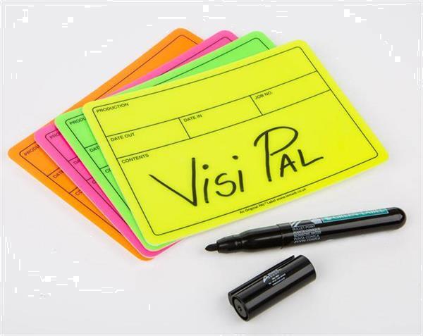 Grote foto visi pal tour label 178mm x 127mm fluor roze muziek en instrumenten overige muziek en instrumenten
