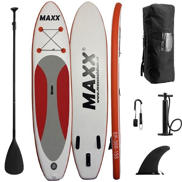 Grote foto maxxoutdoor sup board opblaasbaar garda 300cm watersport en boten surfen golfsurfen