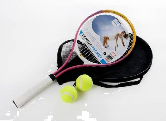 Grote foto angel sports tennisracket 25inch incl. 2 ballen kinderen en baby los speelgoed