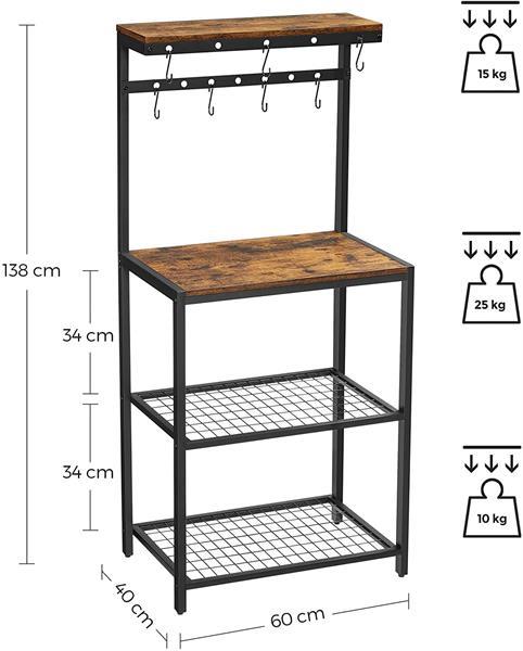 Grote foto staande keukenrek in industrieel design huis en inrichting woningdecoratie