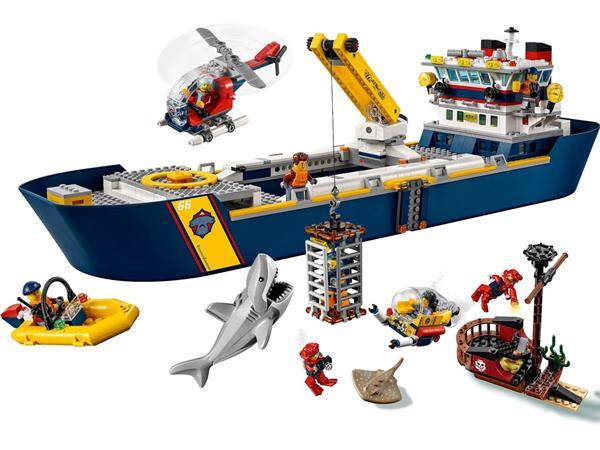 Grote foto lego city 60266 oceaan onderzoekschip kinderen en baby duplo en lego