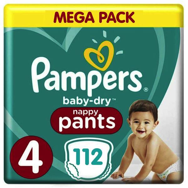 Grote foto pampers baby dry pants maat 4 mega pack 112 luierbroek kinderen en baby dekens en slaapzakjes