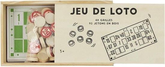 Grote foto lottospel jeu de loto 48 kaarten 90 houten fiches lo verzamelen overige verzamelingen