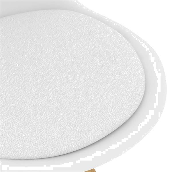 Grote foto vidaxl chaises de salle manger 4pcs blanc pp et bois de h huis en inrichting stoelen