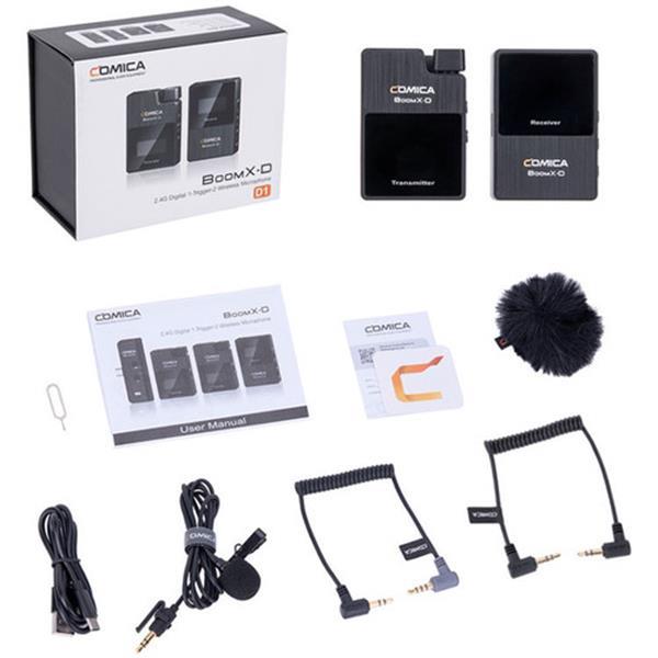 Grote foto comica boomx d1 2.4g digital wireless microphone system muziek en instrumenten overige muziek en instrumenten