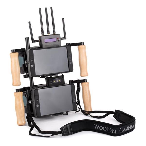 Grote foto wooden camera dual directors monitor cage v2 audio tv en foto algemeen