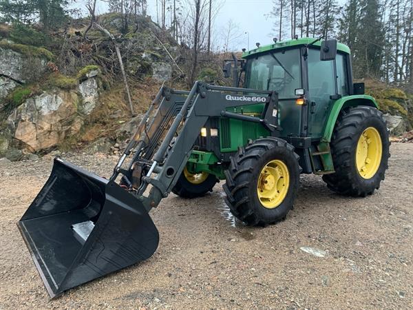 Grote foto john deere 6400 tractor voorlader agrarisch tractoren