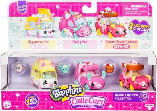 Grote foto shopkins cutie cars brake 4 brunch collection 6 dlg die ca kinderen en baby speelgoed voor jongens