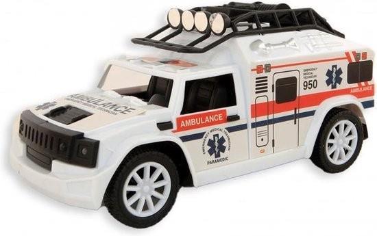 Grote foto ambulance 20 cm frictie licht en geluid vanaf 3 jaar kinderen en baby overige