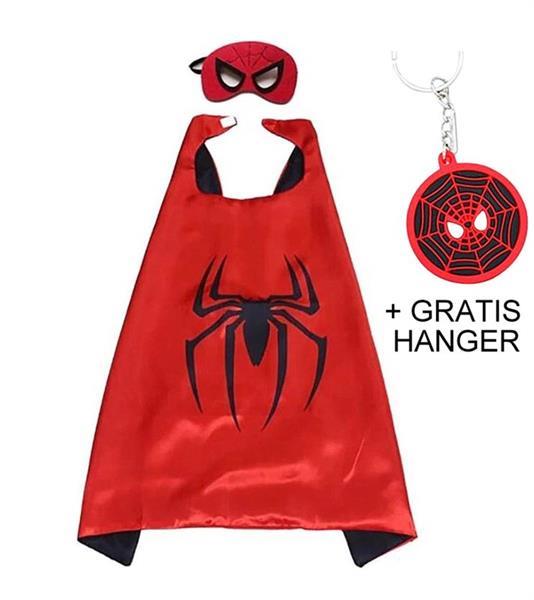 Grote foto spider spinnenheld cape gratis tas sleutelhanger kleding dames verkleedkleding