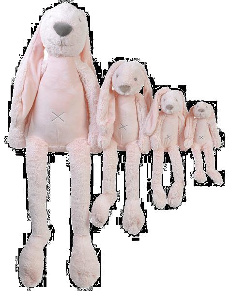 Grote foto big pink rabbit richie kinderen en baby knuffels en pluche