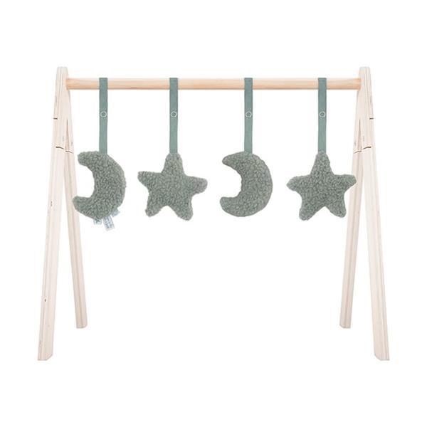 Grote foto babygym hout speeltjes moon ash green kinderen en baby babyspeelgoed