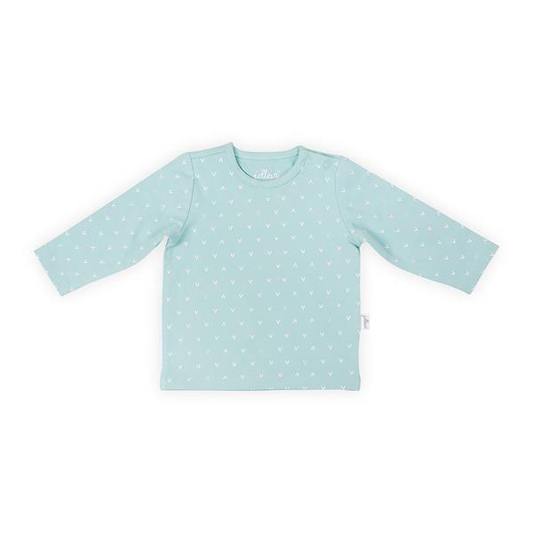 Grote foto shirt lange mouw 50 56 hearts soft green kinderen en baby overige