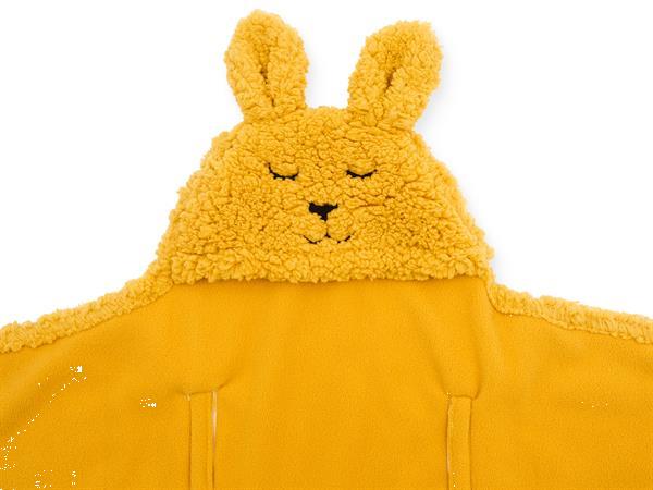Grote foto wikkeldeken bunny mustard kinderen en baby dekens en slaapzakjes