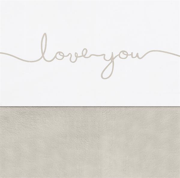 Grote foto laken ledikant love you nougat 120x150cm kinderen en baby complete kinderkamers