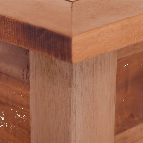 Grote foto vidaxl table basse 68x68x30 cm bois d acajou massif huis en inrichting eettafels