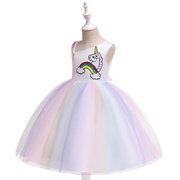 Grote foto unicorn jurk eenhoorn jurk verkleedkleding kind prinse kleding dames verkleedkleding