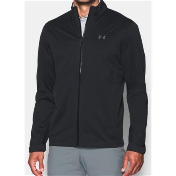 Grote foto under armour golf regenjas storm3 zwart kleding heren sportkleding
