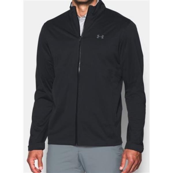 Grote foto under armour golf regenjas storm3 zwart kleding heren sportkleding