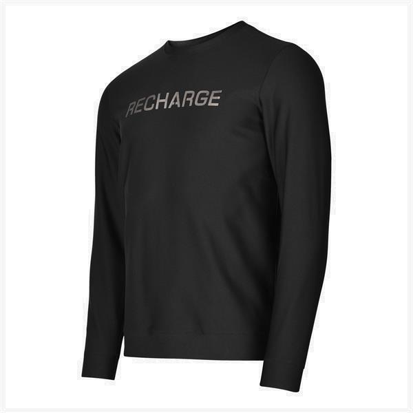 Grote foto fusion recharge sweatshirt black size l kleding heren sportkleding