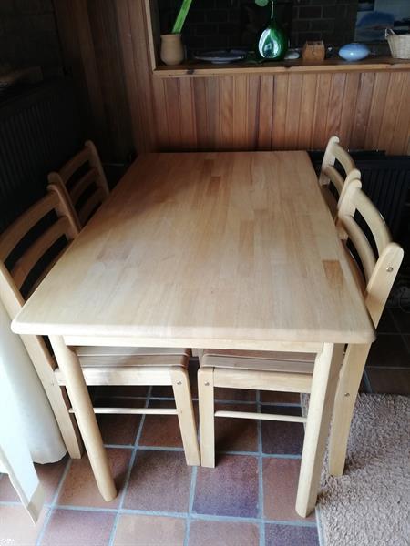 Grote foto eettafel en 4 stoelen huis en inrichting eettafels