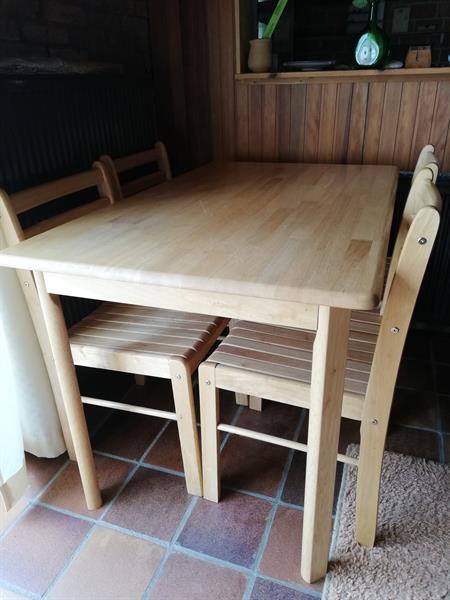 Grote foto eettafel en 4 stoelen huis en inrichting eettafels