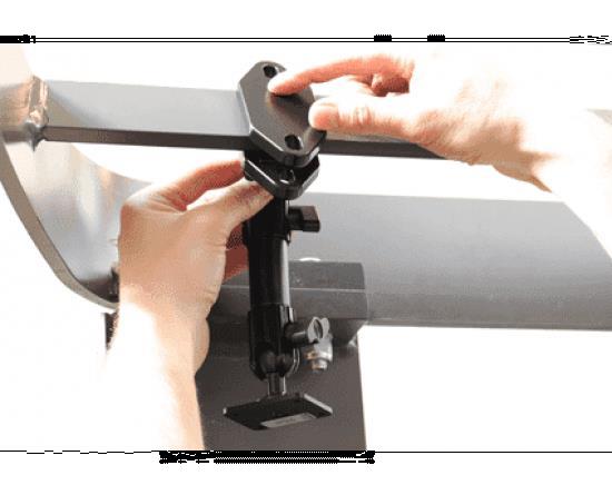 Grote foto brodit pedestal mount for forklift 172mm 72mm telecommunicatie carkits en houders