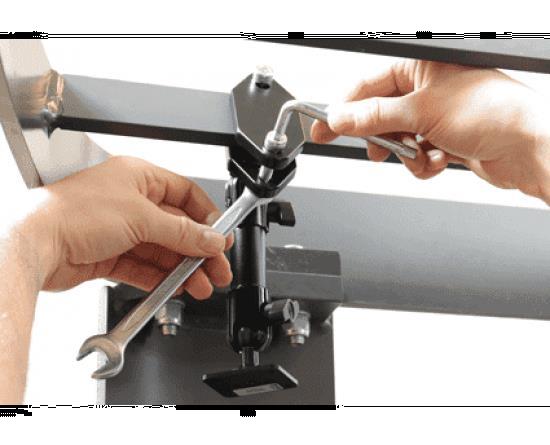 Grote foto brodit pedestal mount for forklift 172mm 72mm telecommunicatie carkits en houders