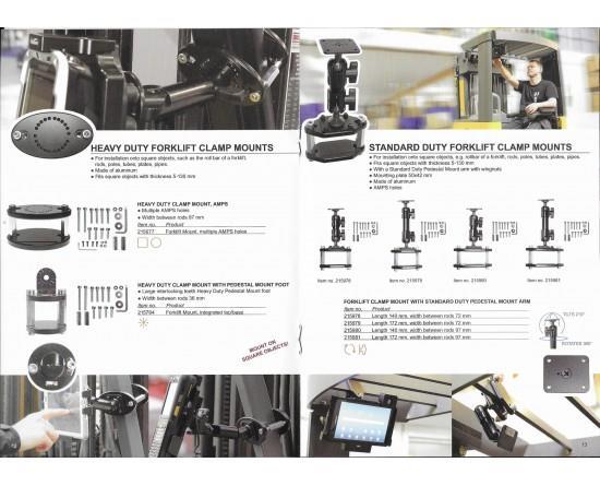 Grote foto brodit pedestal mount for forklift 172mm 72mm telecommunicatie carkits en houders