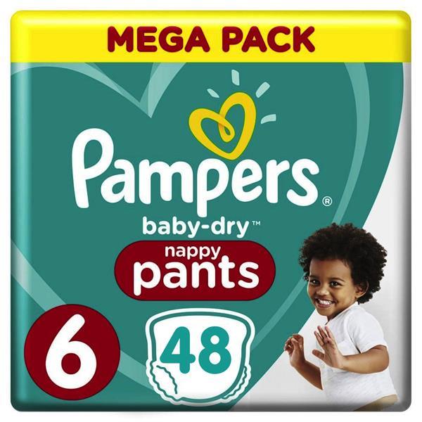 Grote foto pampers baby dry pants maat 6 mega pack 48 luierbroekj kinderen en baby dekens en slaapzakjes