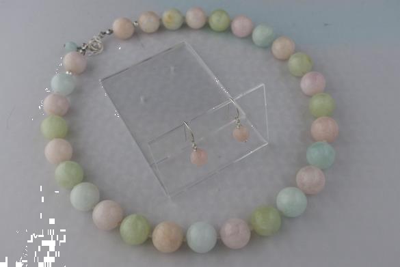 Grote foto morganiet en beryl ketting oorhanger set sieraden tassen en uiterlijk kettingen