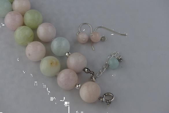 Grote foto morganiet en beryl ketting oorhanger set sieraden tassen en uiterlijk kettingen