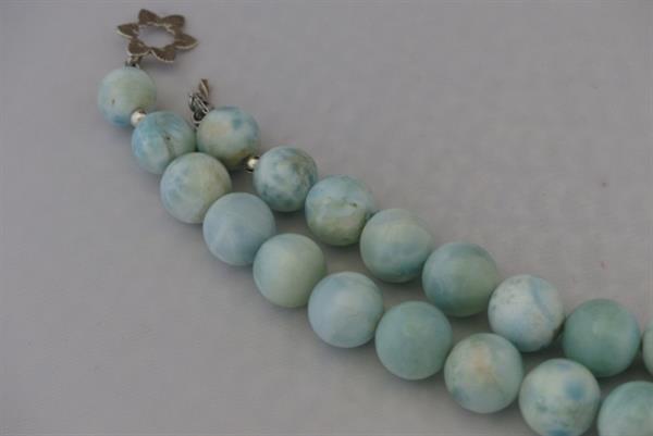 Grote foto authentieke larimar 14 mm ketting sieraden tassen en uiterlijk kettingen