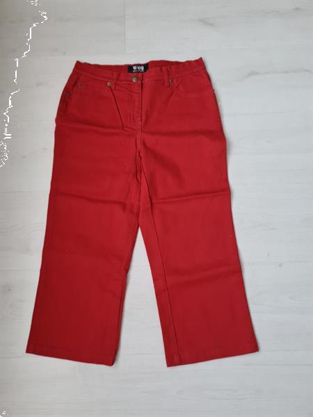 Grote foto 3 4 broek kleur rood maat 36 kleding dames broeken en pantalons