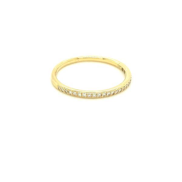 Grote foto alliance ring 14 karaat geelgoud 0.14 ct diamant 58 sieraden tassen en uiterlijk ringen voor haar