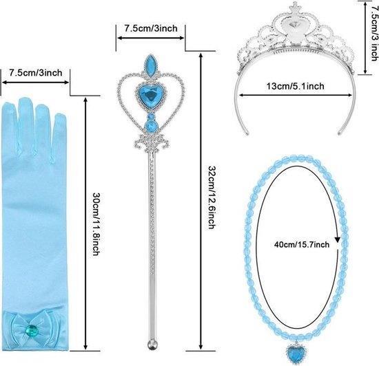 Grote foto prinsessen accessoireset blauw 6 delig diversen overige diversen
