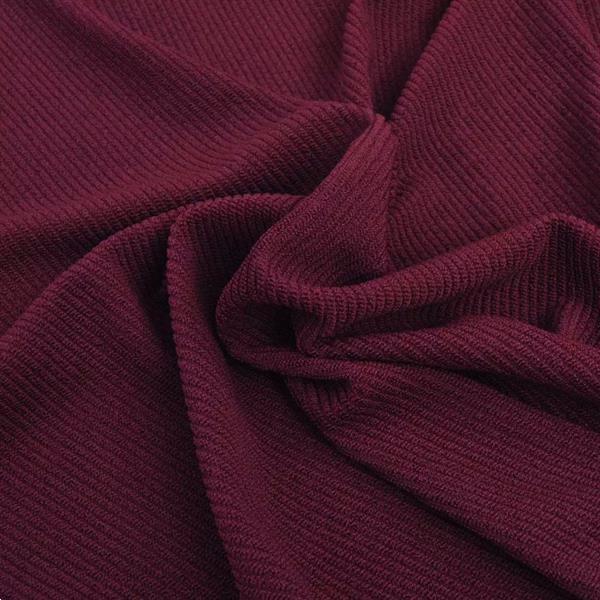 Grote foto bankhoes stretch polyester ribstof bordeauxrood huis en inrichting woningdecoratie