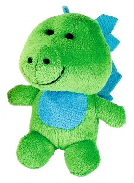 Grote foto knuffel dino in ei blauw groen 9 cm kinderen en baby knuffels en pluche