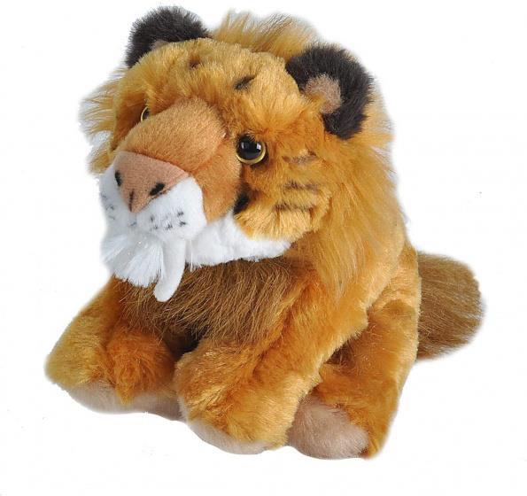 Grote foto knuffel cuddlekins smilodon 20 cm pluche bruin kinderen en baby knuffels en pluche